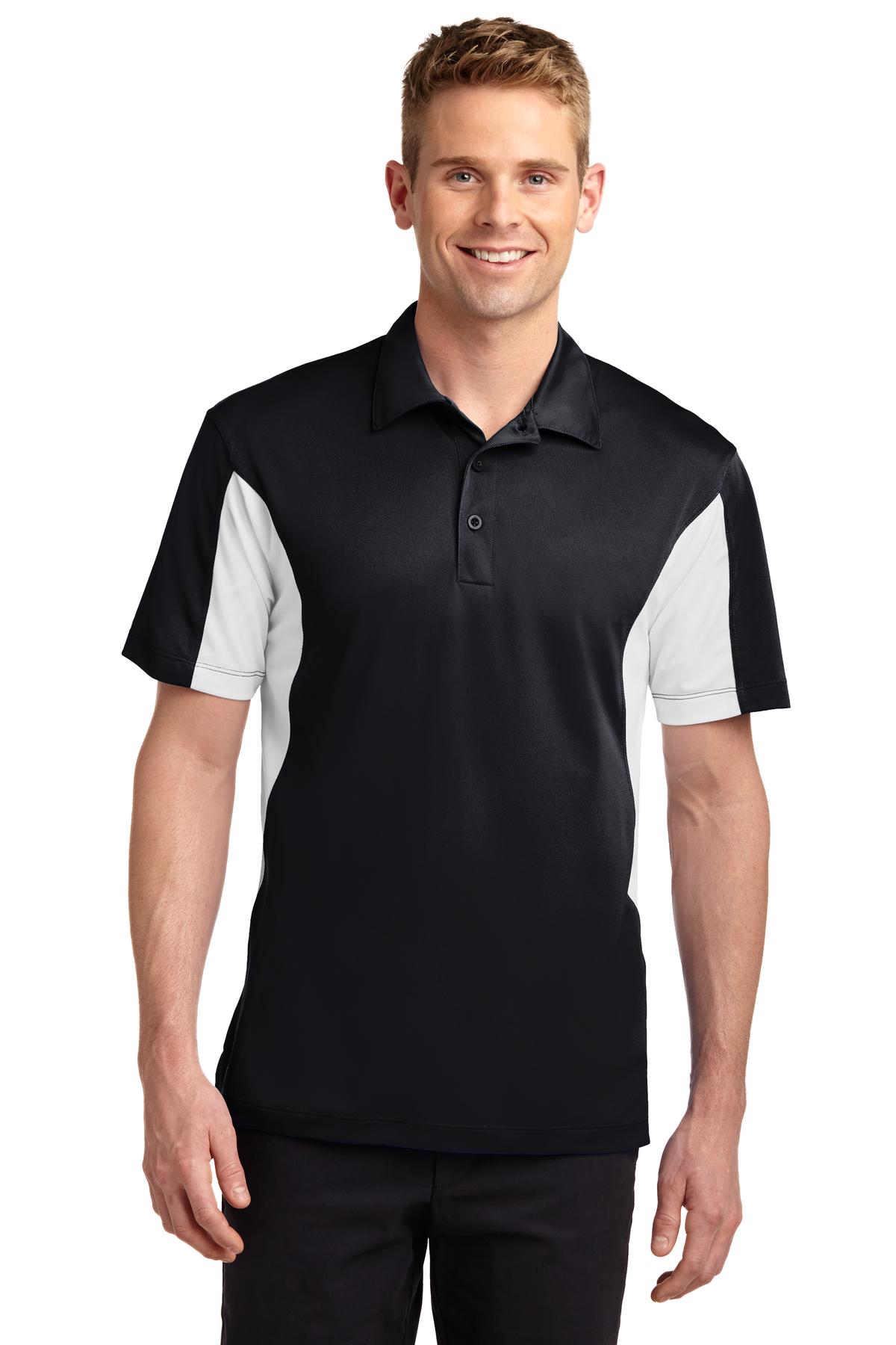 Men's Tall Side Blocked Micropique Sport-Wick Polo physical