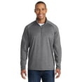thumbnail image 1 of Sport-Tek Tall Sport Wick Stretch 1/2 Zip Pullover-XLT (Charcoal Grey Heather), 1 of 6
