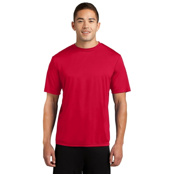 Sport Tek Adult Male Men Plain Elbow Sleeves T-Shirt True Red 3X-Large Tall