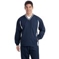 thumbnail image 1 of Sport-Tek Tall Tipped V-Neck Raglan Wind Shirt, 1 of 1