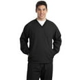 thumbnail image 1 of Sport-Tek® Tall V-Neck Raglan Wind Shirt. TJST72, 1 of 2