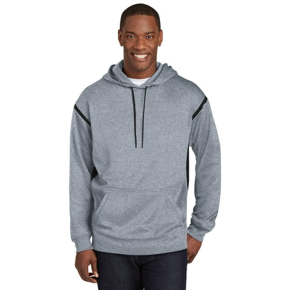 Sport-Tek Tech Fleece Colorblock Hooded Sweatshirt. F246