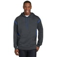 thumbnail image 1 of Sport-Tek Tech Fleece Colorblock Hooded Sweatshirt, 1 of 1
