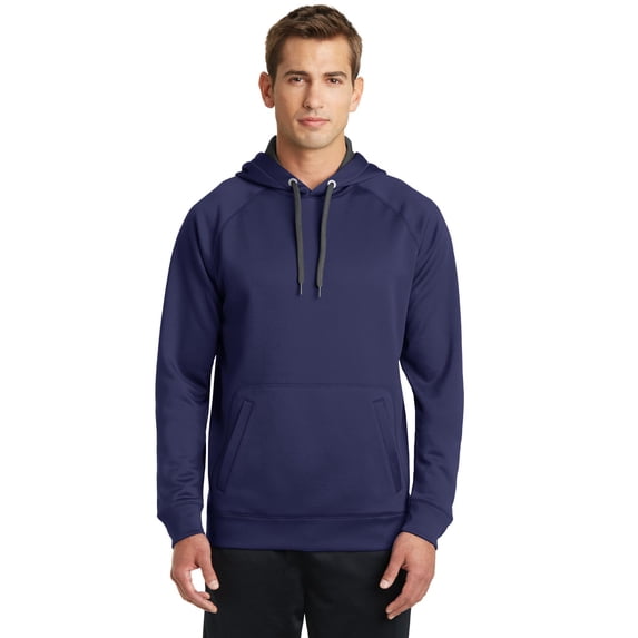 Sport-Tek Tech Fleece Hooded Sweatshirt-S (True Navy)