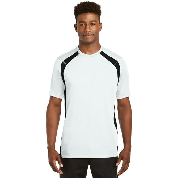 Sport-Tek Tee Shirt T478 Adult Dry Zone Colorblock Crew
