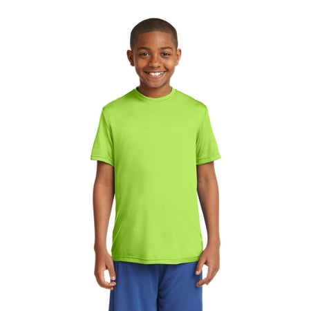 Sport-Tek Tee (YST350) Lime Shock, M