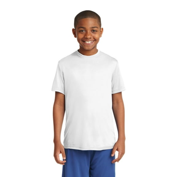 Sport-Tek Tee (YST350) White, L