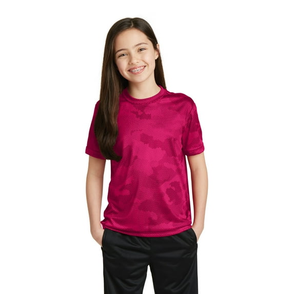 Sport-Tek Tee (YST370) Pink Raspberry, XL