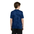 thumbnail image 1 of Sport Tek Teen Unisex Regular CamoHex Short Sleeves T-Shirt True Royal Medium, 1 of 6