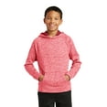 thumbnail image 1 of Sport Tek Teen Unisex Regular Electric Heather Pullover Deep Red Elect Medium, 1 of 4
