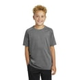thumbnail image 1 of Sport Tek Teen Unisex Regular Heather T-Shirt Dark Grey Hthr X-Small, 1 of 2