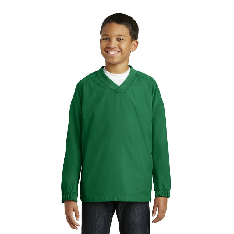 YOUTH COMPRESSION SHIRT LONG SLEEVE, PLAIN COLORS KELLY GREEN