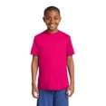 thumbnail image 1 of Sport Tek Teen Unisex Regular Plain Short Sleeves T-Shirt Pink Raspberry X-Large, 1 of 6