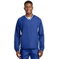 thumbnail image 1 of Sport-Tek ® Tipped V-Neck Raglan Wind Shirt. JST62, 1 of 6