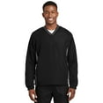 thumbnail image 1 of Sport-Tek Tipped V-Neck Raglan Wind Shirt. Jst62, 1 of 1