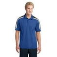 thumbnail image 1 of Sport-Tek Tricolor Shoulder Micropique Sport Wick Polo-M (True Royal/Black/White), 1 of 5