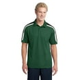 thumbnail image 1 of Sport-Tek Tricolor Shoulder Micropique Sport Wick Polo-XL (Forest Green/Black/White), 1 of 4