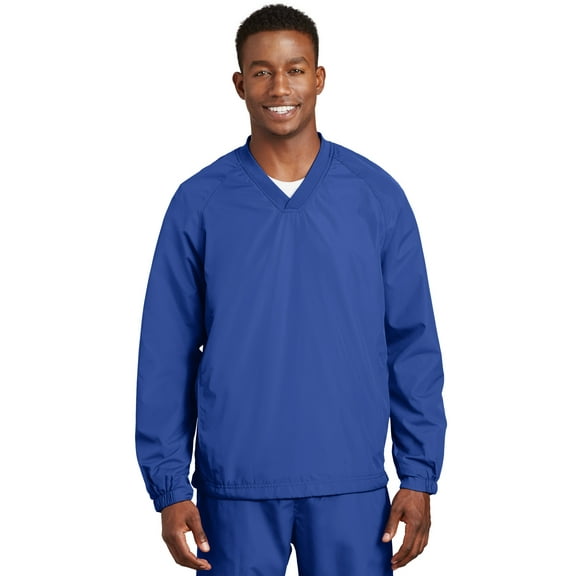 Sport-Tek V-Neck Raglan Wind Shirt