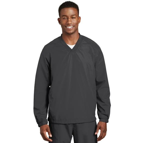 Sport-Tek V-Neck Raglan Wind Shirt