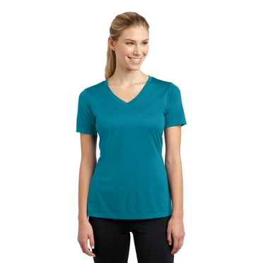 Sport-Tek V-Neck Tee (LST353) Tropical Blue, 2XL