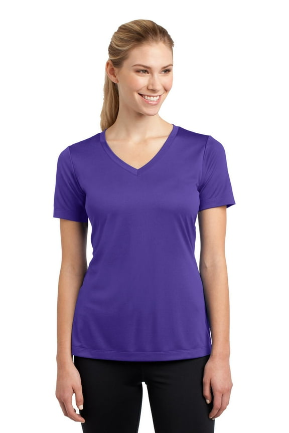 Women LST353 Running Shirt V-Neck PosiCharge Competitor Tee