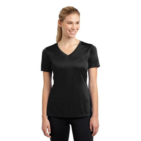 Sport-Tek Women LST353 Running Shirt V-Neck PosiCharge Competitor Tee