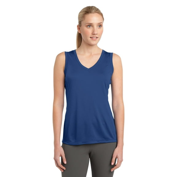 Sport-Tek Women’S Sleeveless Posicharge Competitor V-Neck Tee. Lst352.