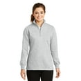 thumbnail image 1 of Sport-Tek Women's 1/4-Zip Rib Knit Collar Sweatshirt, 1 of 11