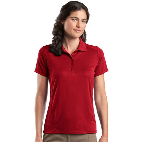 Sport-Tek Women's 5-Button Placket Knit Collar Polo Shirt