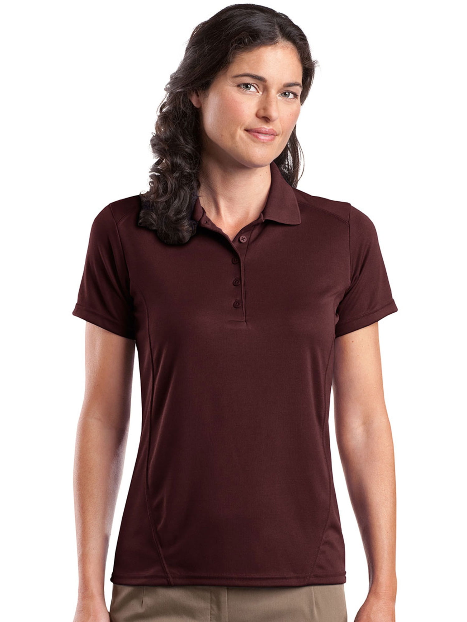 Sport-Tek Women's 5-Button Placket Knit Collar Polo Shirt