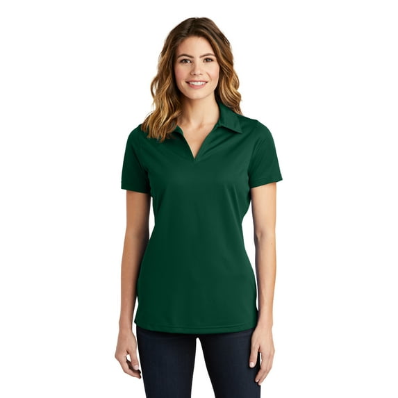 Sport-Tek Women's Active Johnny Collar Textured Polo Shirt