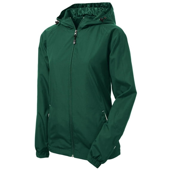 Sport-Tek Women's Colorblock Hooded Shell Jacket