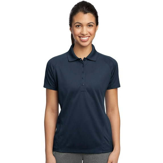 Sport-Tek Women's Flat Knit Collar Wicking Polo Shirt