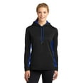 thumbnail image 1 of Sport-Tek Women's Fleece Colorblock Hooded Pullover, 1 of 3
