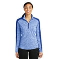 thumbnail image 1 of Sport Tek Women's Hthr 1/4-Zip Pullover,True Royal Electric/True Royal,L, 1 of 4