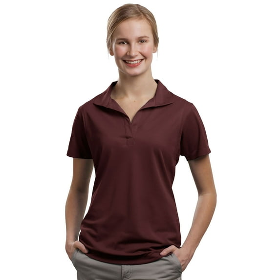 Sport-Tek Women's Micropique Moisture Wicking Polo Shirt_Maroon_X-Small