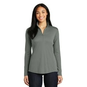 Sport Tek Women's PosiCharge Competitor 1/4-Zip Pullover, Grey Concrete, Large