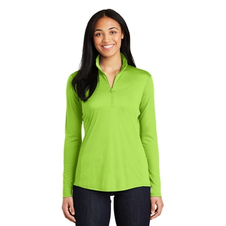 Sport Tek Women's PosiCharge Competitor 1/4-Zip Pullover, Lime Shock, Small