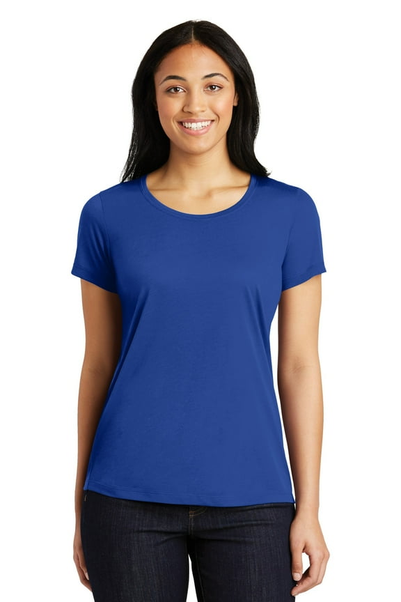 Women's PosiCharge Ecompetitor Cotton Touch Scoop Neck Tee. LST450