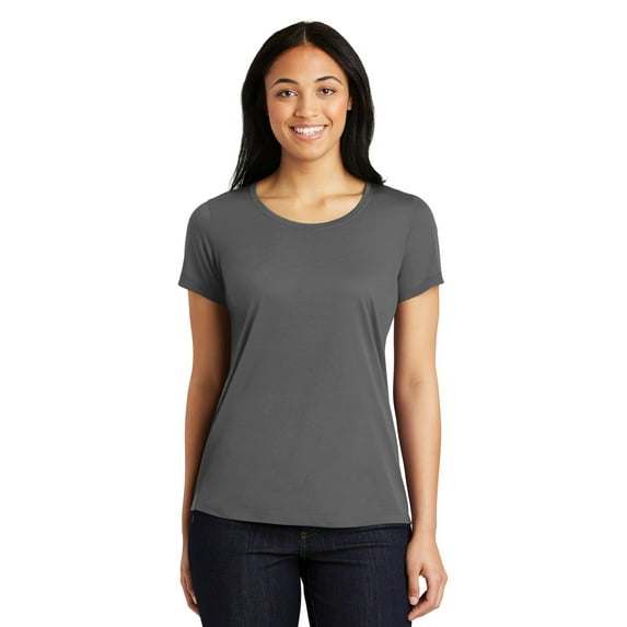 Sport-Tek Women's PosiCharge Ecompetitor Cotton Touch Scoop Neck Tee. LST450