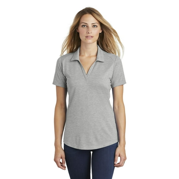 Sport-Tek Women's PosiCharge Tri-Blend Wick ing Polo. LST405