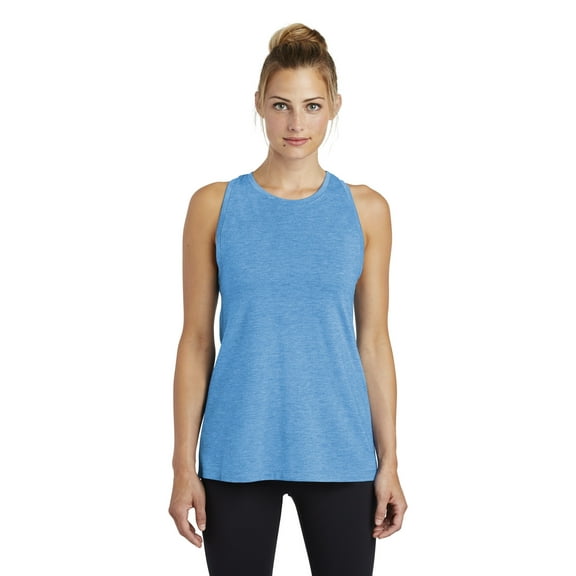 Sport-Tek Women's PosiCharge Tri-Blend Wick ing Tank. LST402