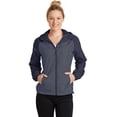 thumbnail image 1 of Sport-Tek Women's Raglan Hooded Wind Jacket, 1 of 5