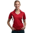 thumbnail image 1 of Sport-Tek Women's Side Blocked Performance Polo Shirt_True Red/White_L, 1 of 6