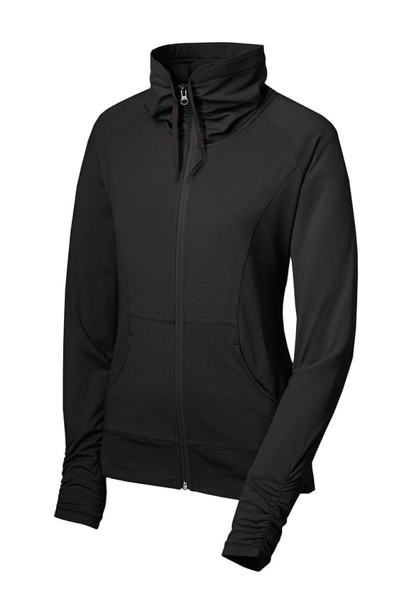 Women's Sport-Wick Stretchable Full-Zip Jacket