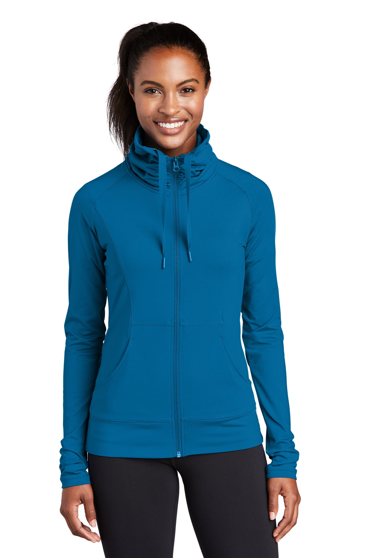 Sport Tek Ladies Sport Wick Stretch Full Zip Jacket. LST852 Walmart