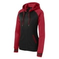 thumbnail image 1 of Sport-Tek Women's Sport-Wick Varsity Fleece Full-Zip Hooded Jacket. LST236, 1 of 3