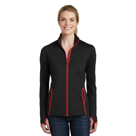Sport-Tek Women's Stretch Contrast Full-Zip Jacket