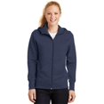 thumbnail image 1 of Sport-Tek Women's Stylish Full-Zip Hooded Fleece Jacket, 1 of 6