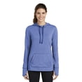 thumbnail image 1 of Sport-Tek Women's Tri-Blend Wicking Fleece Hoodie, True Royal Heather, Medium, 1 of 4